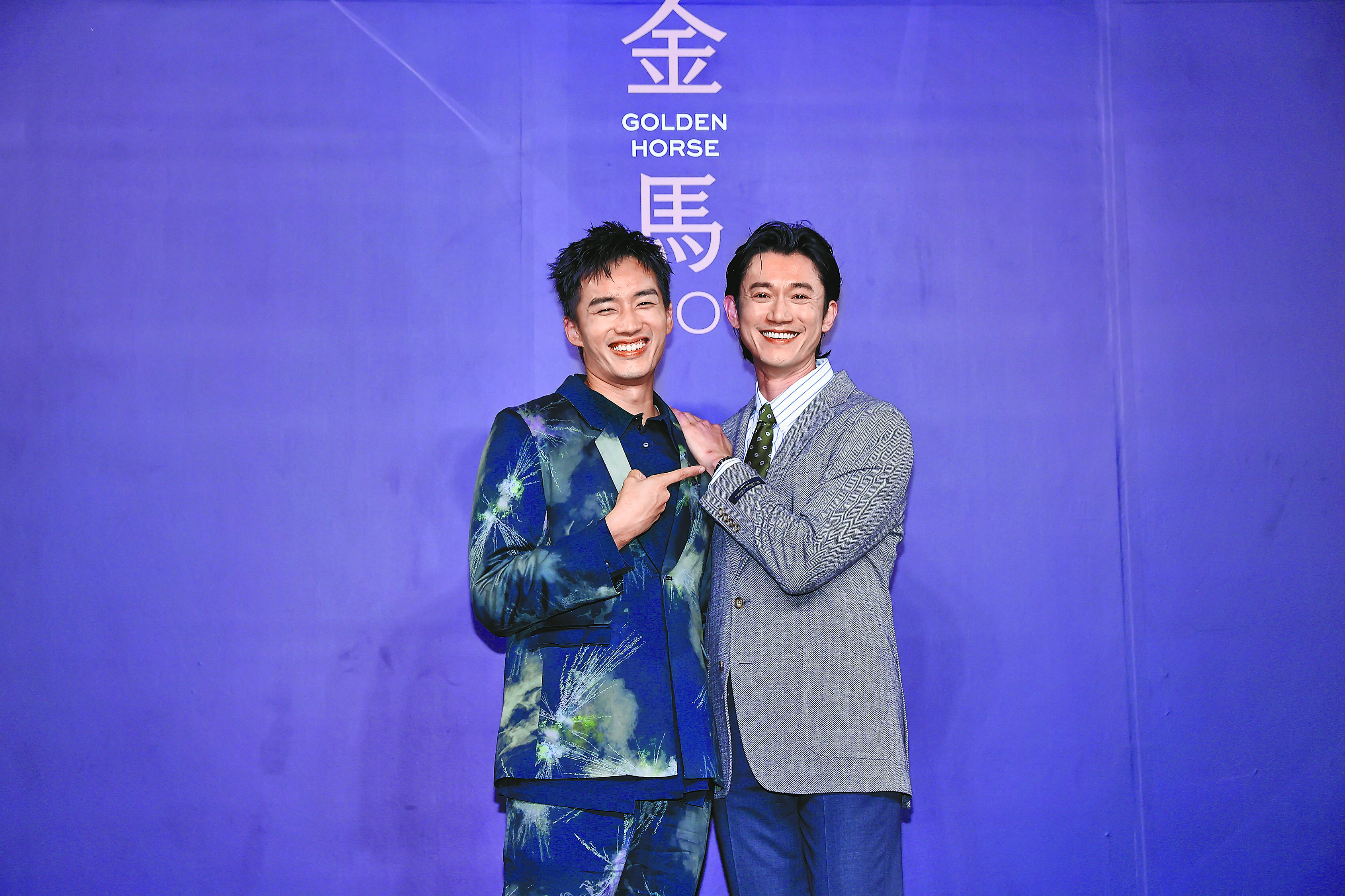 陳澤耀(左)、吳慷仁10日出席《富都青年》電影星光首映會。(羅永銘攝) image