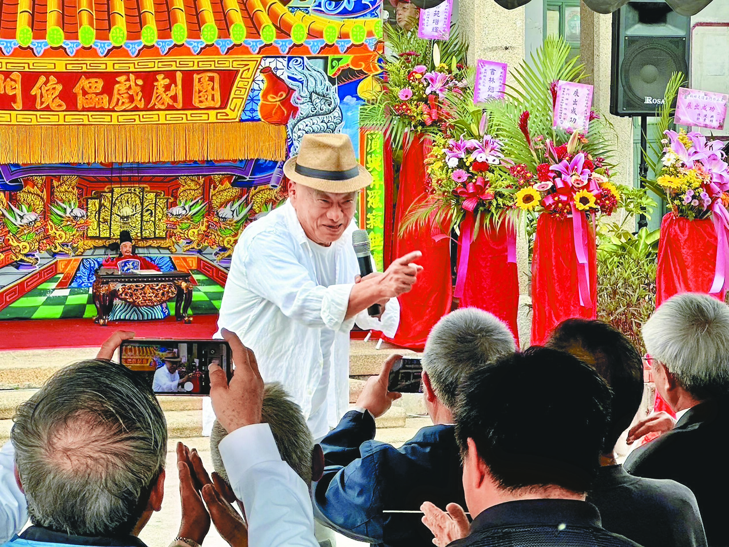 凌峰日前到金門參加睿友文學館的活動。(凌峰提供) image