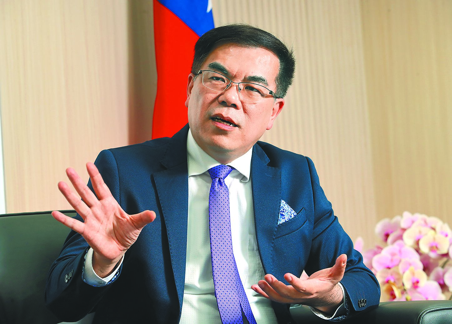 環境部長彭啟明表示,碳費費率即便是0元,也是希望它能盡快上路,讓企業能趕緊熟悉。(劉宗龍攝) image