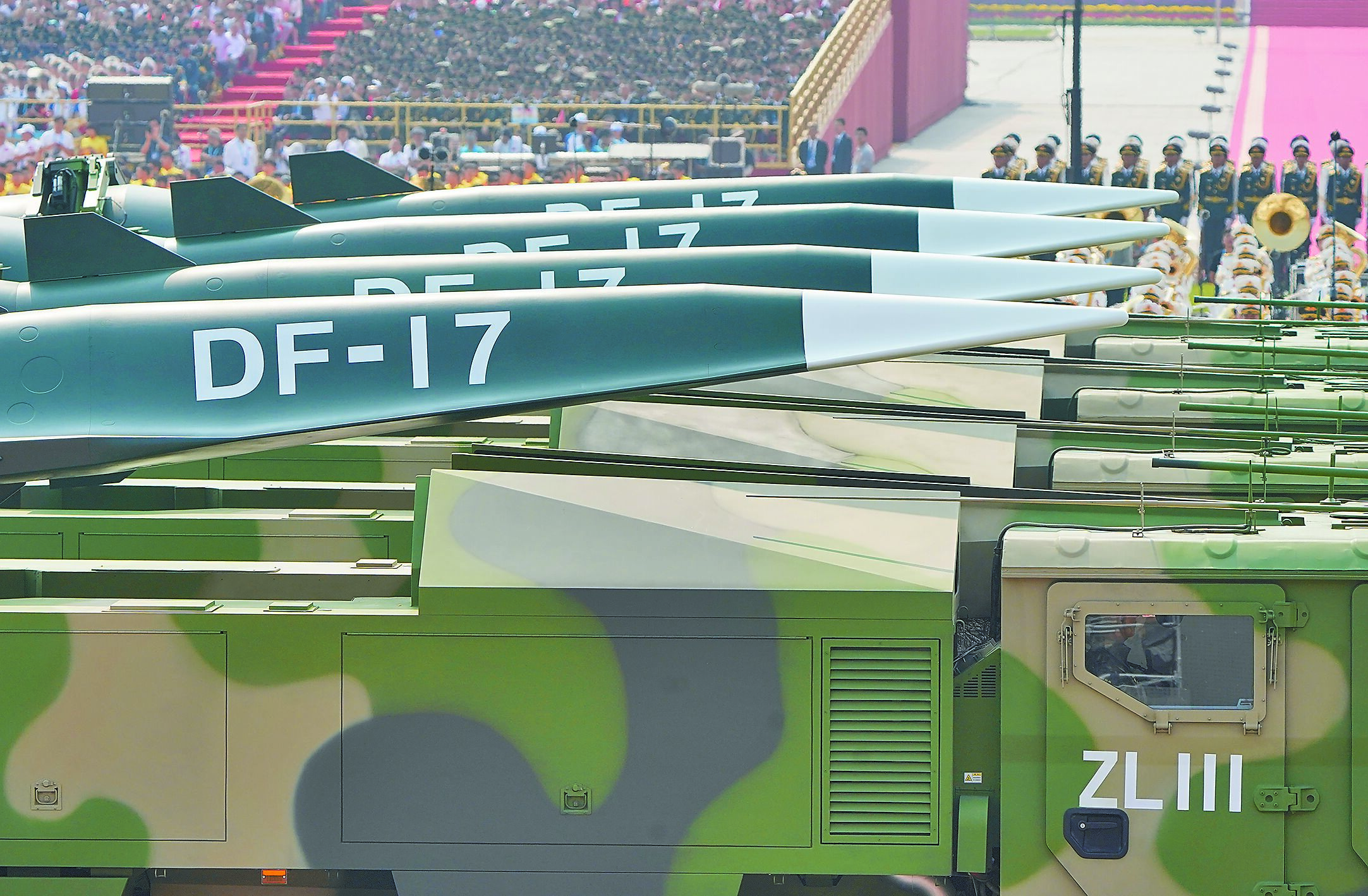 國防部指出,共軍尚未完全具備全面犯台之正規作戰能力。圖為共軍東風DF-17導彈。(新華社) image