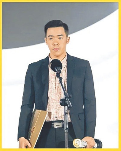 目前仍在致理科技大學就讀的新銳導演郭嘉豪,以電影短片為台灣爭光。(郭嘉豪提供) image