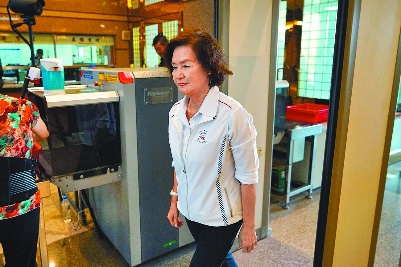 宜蘭地方法院12日審理宜蘭縣長林姿妙涉貪案,預計在10月言詞辯論。(李忠一攝) image