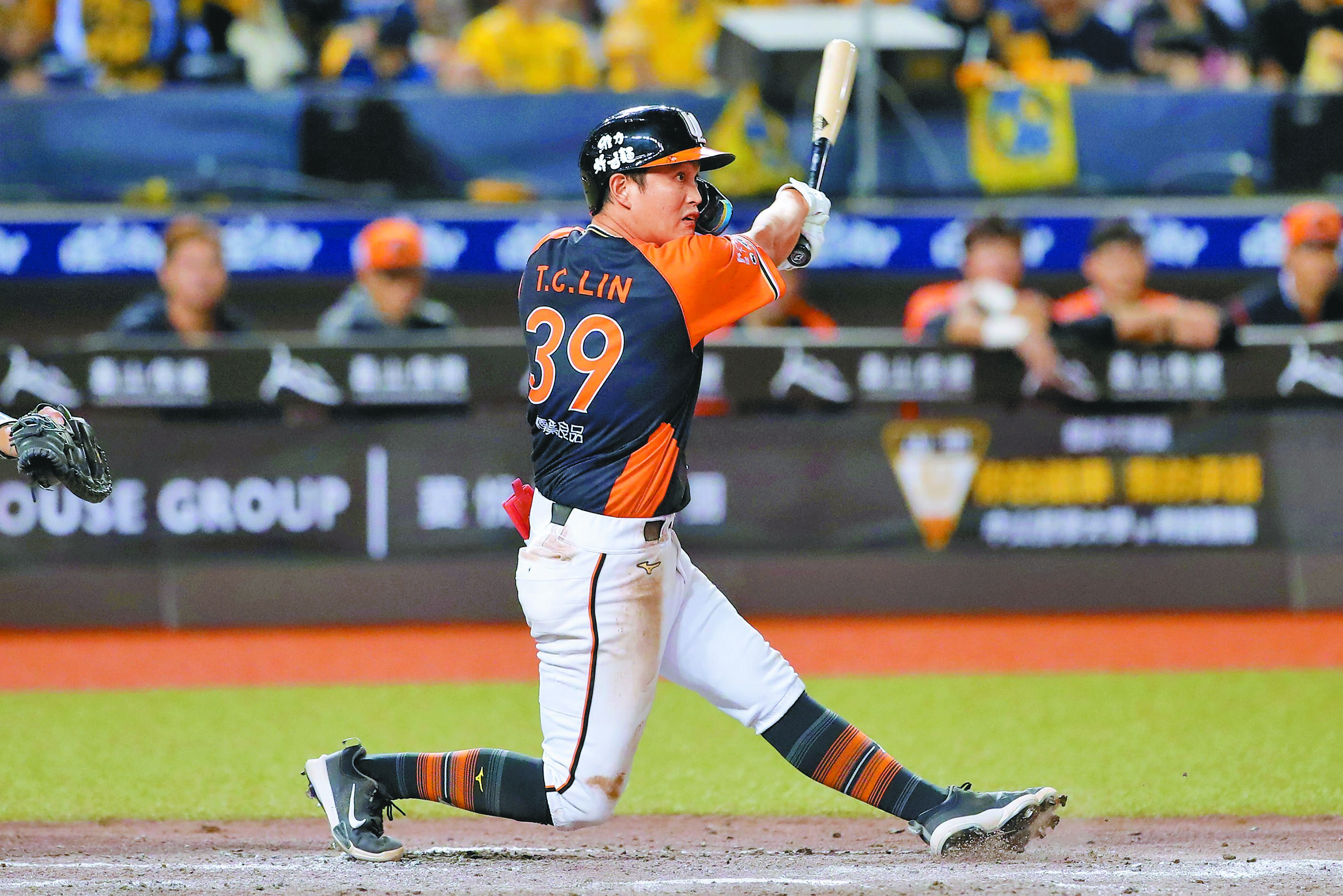 獅隊林祖傑單場2安打、2打點,奪下單場MVP。(黃世麒攝) image