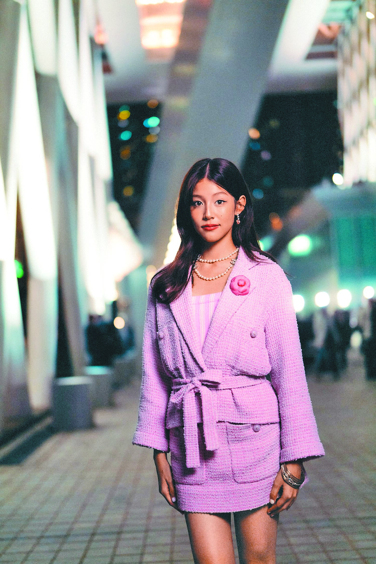 泰國新影后緹蒂婭吉拉蓬辛受邀觀秀。(CHANEL提供) 泰國新影后緹蒂婭吉拉蓬辛受邀觀秀。(CHANEL提供)