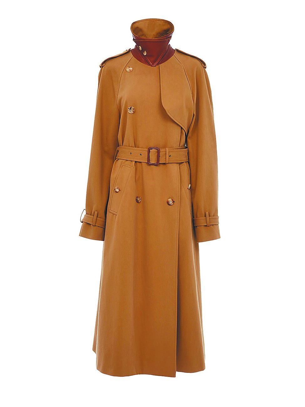 微風南山Chloe卡其色長版防水大衣,價格店洽。(微風提供) 微風南山Chloe卡其色長版防水大衣,價格店洽。(微風提供)