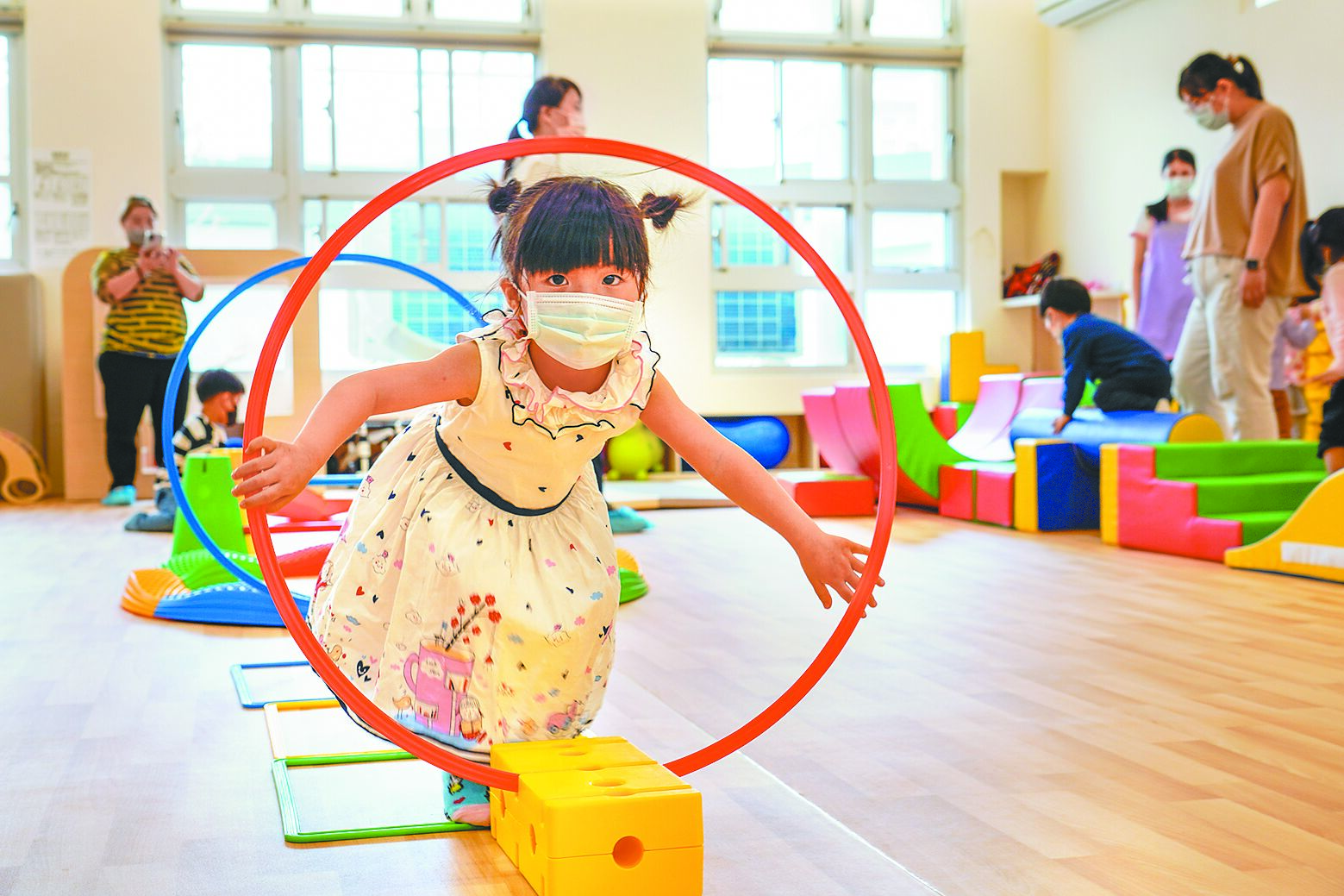 淡海國小公共托育中心收托嬰幼兒。(本報資料照片) image