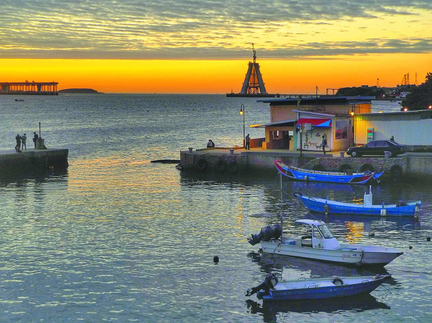 淡水夕照有台灣八景之稱。(張鎧乙攝) image