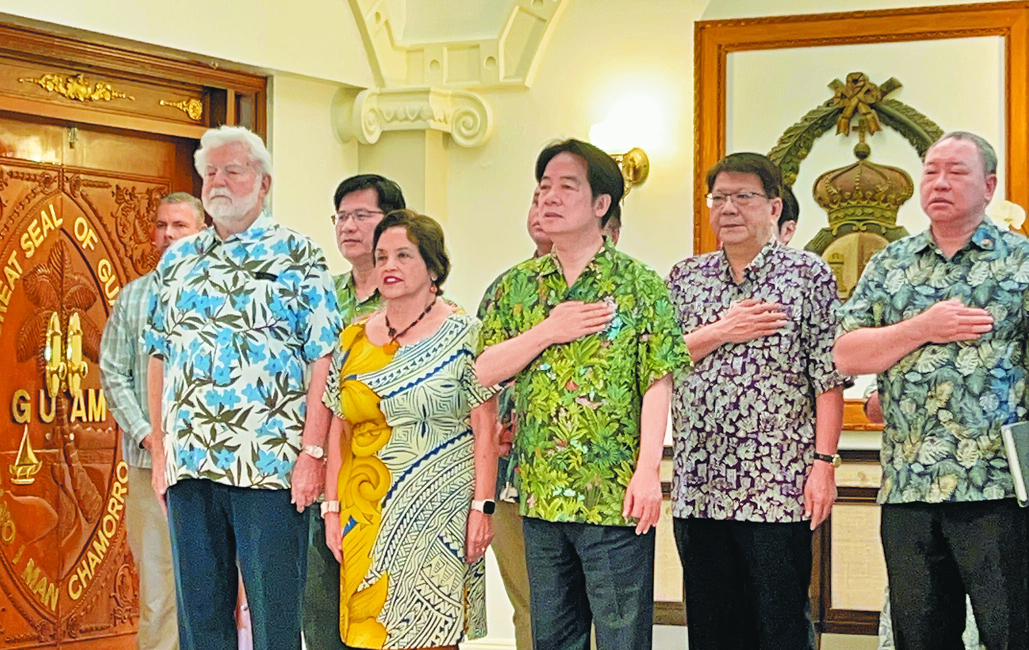 賴清德過境關島總督官邸奏我國歌- A1 要聞- 20241206 - 中國時報- 翻爆- 翻報