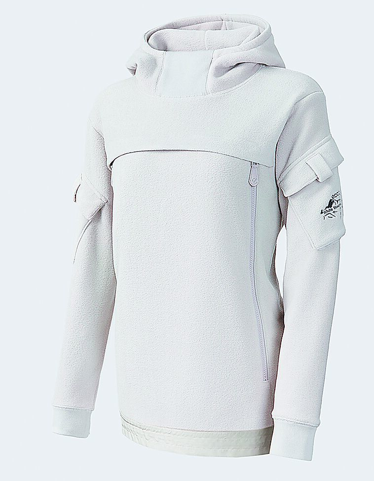 ECCO X White Mountaineering女士連帽上衣(石灰色)。(ECCO提供) ECCO X White Mountaineering女士連帽上衣(石灰色)。(ECCO提供)
