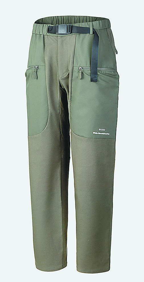 ECCO X White Mountaineering男士工裝褲(軍綠色)。(ECCO提供) ECCO X White Mountaineering男士工裝褲(軍綠色)。(ECCO提供)