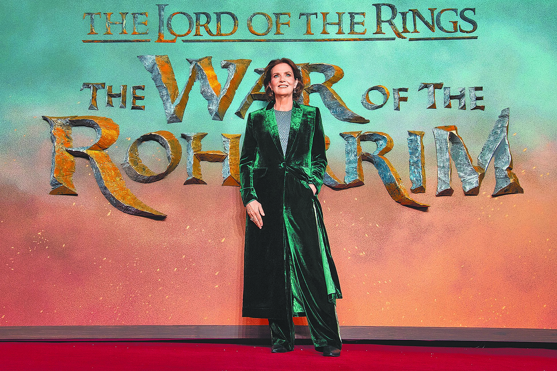 《魔戒:洛汗人之戰》監製菲利帕鮑恩斯日前出席倫敦世界首映會。(華納兄弟提供) 《魔戒:洛汗人之戰》監製菲利帕鮑恩斯日前出席倫敦世界首映會。(華納兄弟提供)