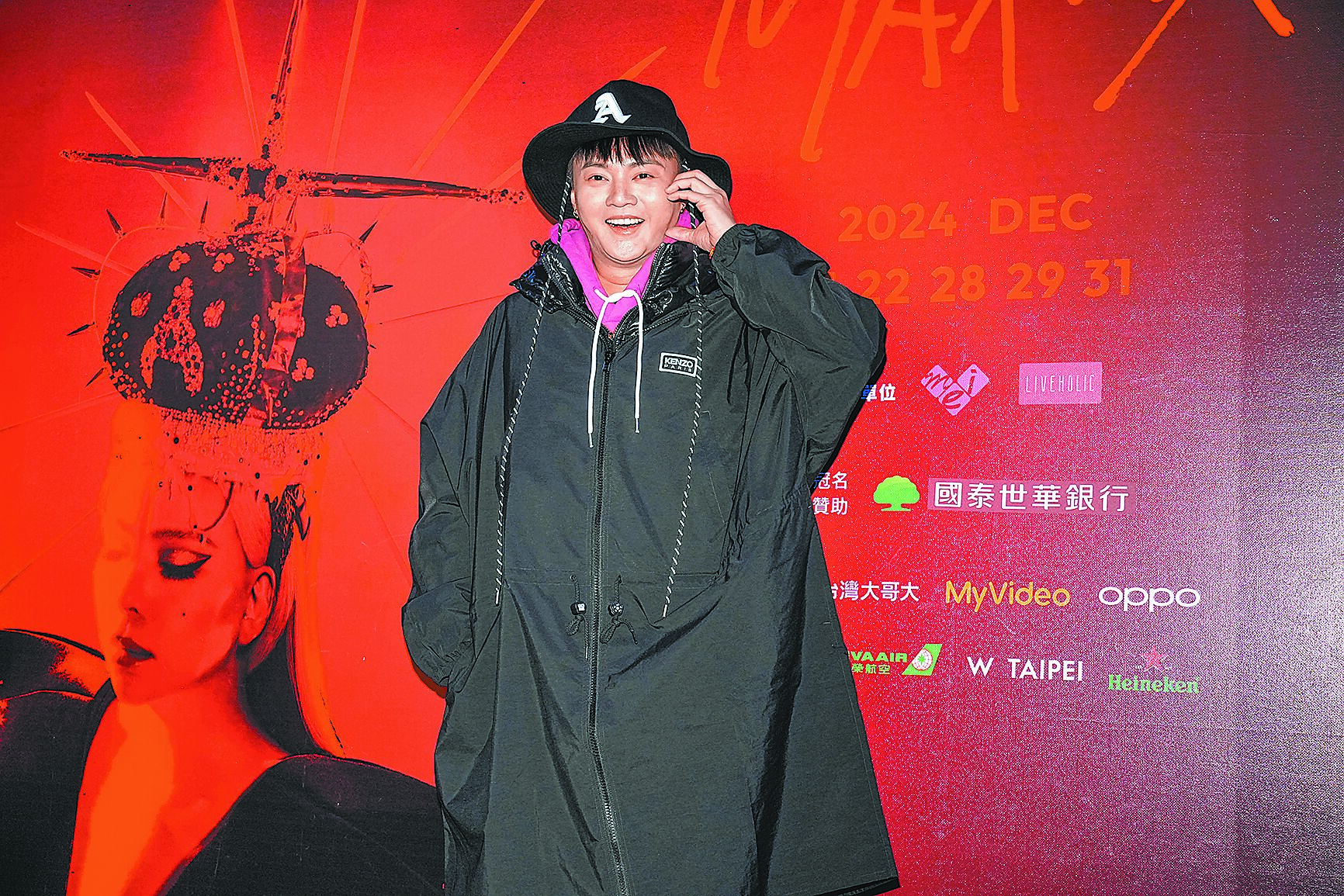 許富凱28日朝聖演唱會,盼有朝一日在大巨蛋開唱。(羅永銘攝) 許富凱28日朝聖演唱會,盼有朝一日在大巨蛋開唱。(羅永銘攝)