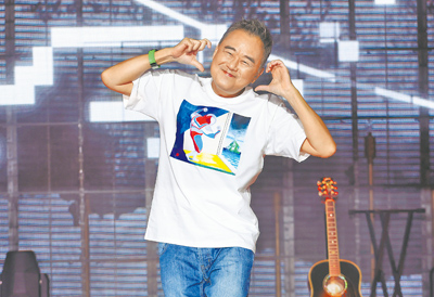 陳昇30日為「大波浪跨年演唱會」總彩排。(陳俊吉攝) image