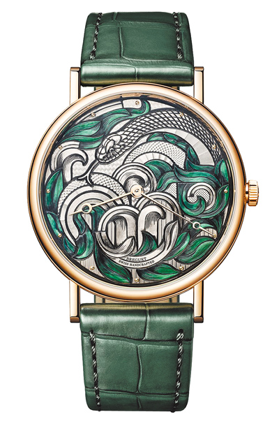 寶璣在年節推出Classique 7145春節蛇年表,限量8只,每只240萬7000元。(Breguet提供) 寶璣在年節推出Classique 7145春節蛇年表,限量8只,每只240萬7000元。(Breguet提供)