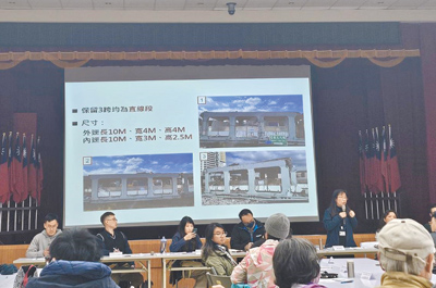 台北市工務局20日舉辦和平新生天橋意象設置方案研商會議,了解地方民眾對天橋拆除後橋體保留及安置意見。(謝佳君攝) image
