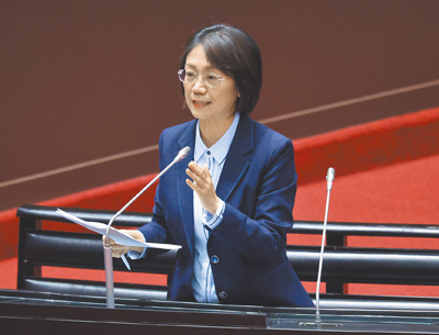 國民黨立委翁曉玲拋出修憲構想,主張讓人民可透過公投直接罷免總統。(本報資料照片) image