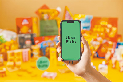 Uber Eats於2月推出指定商品買1送1優惠。(Uber Eats提供) Uber Eats於2月推出指定商品買1送1優惠。(Uber Eats提供)