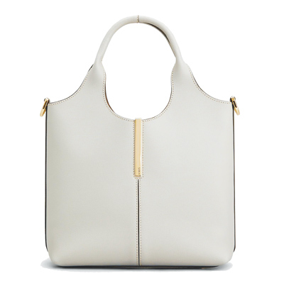 TOD’S BARRETTA灰色手提斜背包,4萬5500元。(TOD’S提供) TOD’S BARRETTA灰色手提斜背包,4萬5500元。(TOD’S提供)