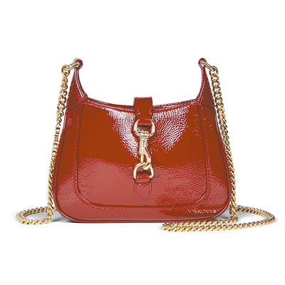 GUCCI Jackie 1947鏈袋肩背包,12萬6300元。(GUCCI提供) GUCCI Jackie 1947鏈袋肩背包,12萬6300元。(GUCCI提供)