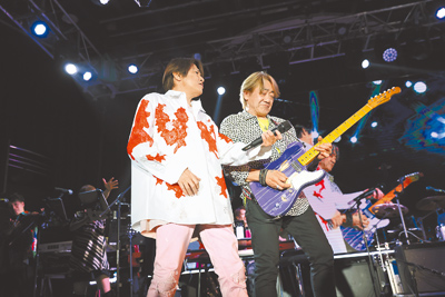 近藤真彥(左)和野村義男首次合體在台開唱。(重星音樂娛樂提供) image