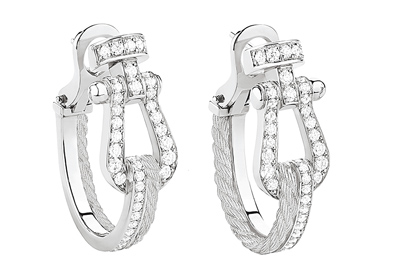 FRED全新Force 10 Rise系列白金耳環。(FRED提供) FRED全新Force 10 Rise系列白金耳環。(FRED提供)