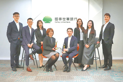 根據國泰世華銀行內部調查,在「公司提供培訓資源具實質幫助」題組中分數連3年成長,顯示培育計畫能有效協助員工。(國泰世華銀行提供) image