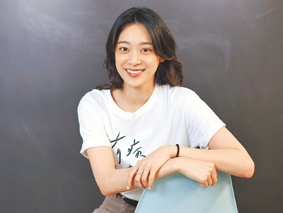 江齊主演新片《有病才會喜歡你》,散發新生代女演員的魅力。(陳俊吉攝) image