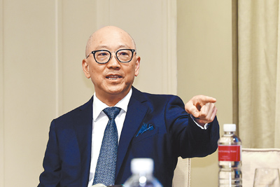 麗寶資產董事長陳志鴻(見圖)6日舉行記者會,針對「基福山生命園區」交易案釐清合作協議以及外界疑問。(鄧博仁攝) image