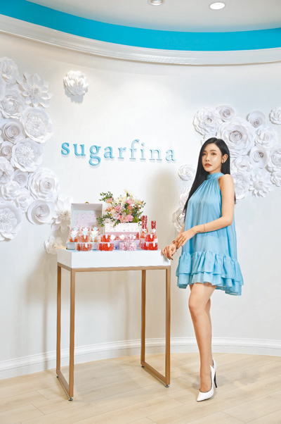 許允樂出席Sugarfina活動透露想藉由品牌高檔糖果表達對媽媽的愛意。(Sugarfina提供) image