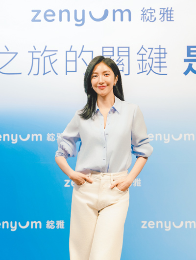 楊謹華11日出席隱形牙套代言記者會。(品牌提供) image