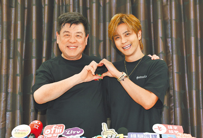 羅志祥(右)、孫德榮26日合體出席活動,互相吐露不少內心話。(陳俊吉攝) image
