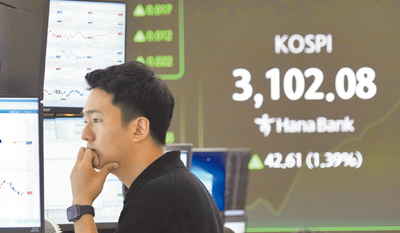 韓國KOSPI指數8日表現相對強勁,收漲1.8%,成為亞太地區漲幅最大的市場。(美聯社) image