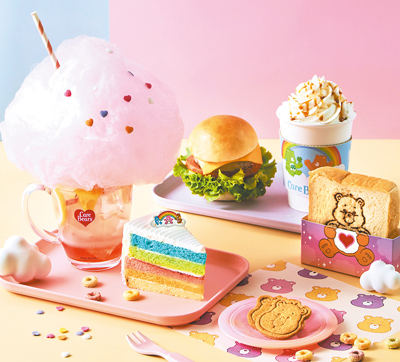 「Care Bears複合式主題咖啡廳」精選6款Care Bears限定主打套餐,將角色魅力融入甜鹹料理中。(夢時代提供) image