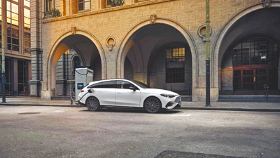 Mercedes-Benz自3月發表全新CLA之後,再推出品牌首款純電旅行車CLA Shooting Brake(見圖)。(台灣賓士提供) image