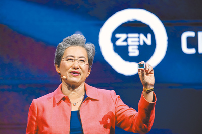 繼輝達之後,超微半導體(AMD)15日表示,很快將恢復向中國市場出口晶片MI308晶片。圖為AMD執行長蘇姿丰。(本報資料照片) image