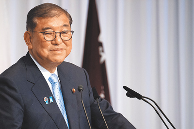 日本首相石破茂希望與川普就關稅問題進行對話。(路透) image