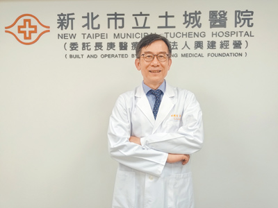 賴旗俊在長庚體系服務數十載,曾任林口長庚醫院副院長、基隆長庚醫院院長,今年7月接任土城醫院院長。(王家瑜攝) image