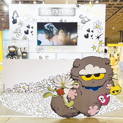GD親自操刀設計的「ZO&FRIENDS」在「2025台灣文博會」搶先亮相,展區僅展示商品。(徐梓榕攝) image