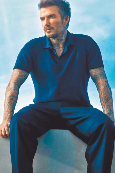 貝克漢演繹BECKHAM x BOSS系列。(BOSS提供) image