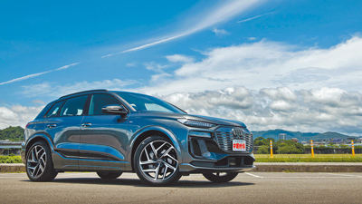 Audi Q6 e-tron quattro S line運動版最高輸出達387 hp。(陳大任攝) image