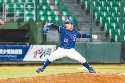 中華隊先發投手高品瀚主投2局沒被敲出任何安打無失分,另有兩次三振。(中華棒協提供) 中華隊先發投手高品瀚主投2局沒被敲出任何安打無失分,另有兩次三振。(中華棒協提供)