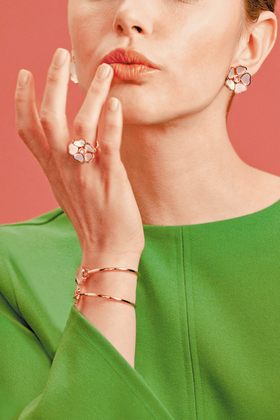 蕭邦在七夕情人節主打最受歡迎的Happy Hearts與Precious Lace系列珠寶。(CHOPARD提供) image