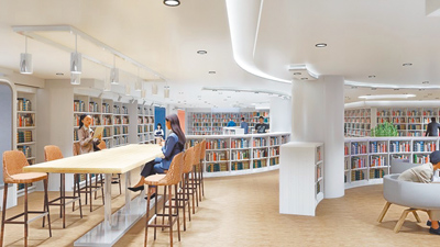 基隆市公共圖書館總館工程延宕,遭審計部基隆審計室點名要求改善。圖為模擬畫面。(基隆市政府提供/張志康基隆傳真) image