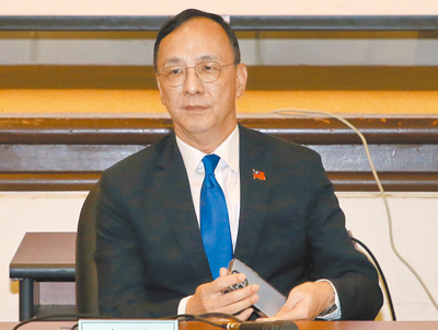 國民黨主席朱立倫。(趙雙傑攝) image