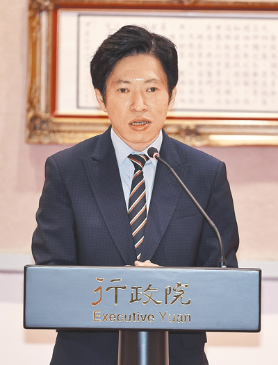 新任行政院祕書長張惇涵。(劉宗龍攝) image