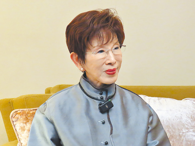 前國民黨主席洪秀柱將出席北京九三閱兵,她2日表示,抗戰勝利是全民族的共同記憶。(本報資料照片) image