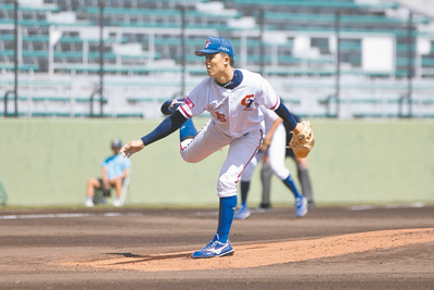 王奕翔8日先發主投4局,被擊出5支安打無失分,另有4次三振。(中華棒協提供) image