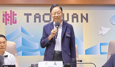 桃園市長張善政10日表示,樂見閣揆卓榮泰釋善意,呼籲盡速跟地方開會。(蔡依珍攝) 桃園市長張善政10日表示,樂見閣揆卓榮泰釋善意,呼籲盡速跟地方開會。(蔡依珍攝)