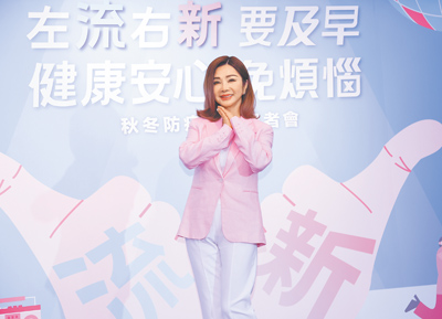 陳美鳳8日擔任衛教大使。(陳俊吉攝) 陳美鳳8日擔任衛教大使。(陳俊吉攝)