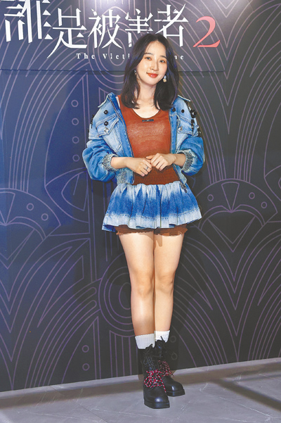 李沐以《誰是被害者》系列的同一角色再度入圍金鐘獎。(陳俊吉攝) 李沐以《誰是被害者》系列的同一角色再度入圍金鐘獎。(陳俊吉攝)